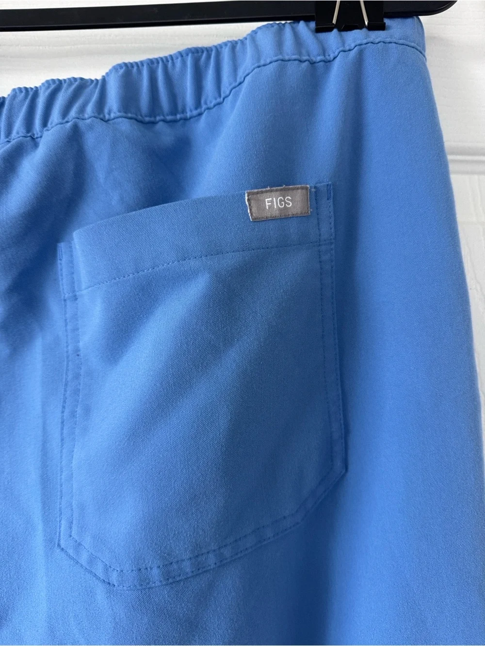 Figs Men’s Scrub Cargo Pants in Sky Blue with Drawstring